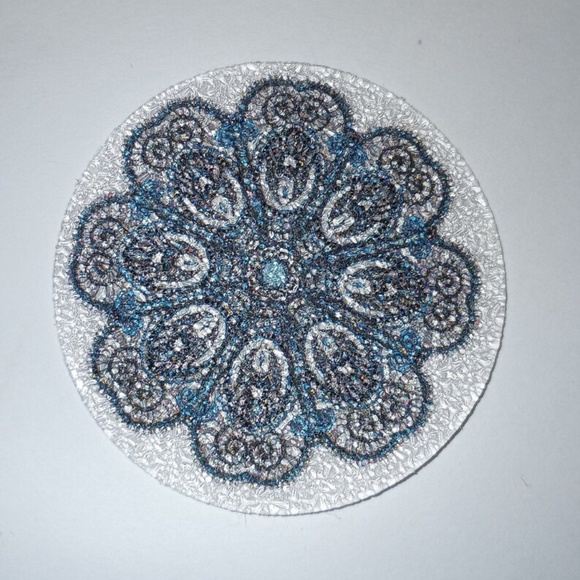 8 Pieces Of Colorful Textured Holographic Mandala Stickers - Picture 8 of 10